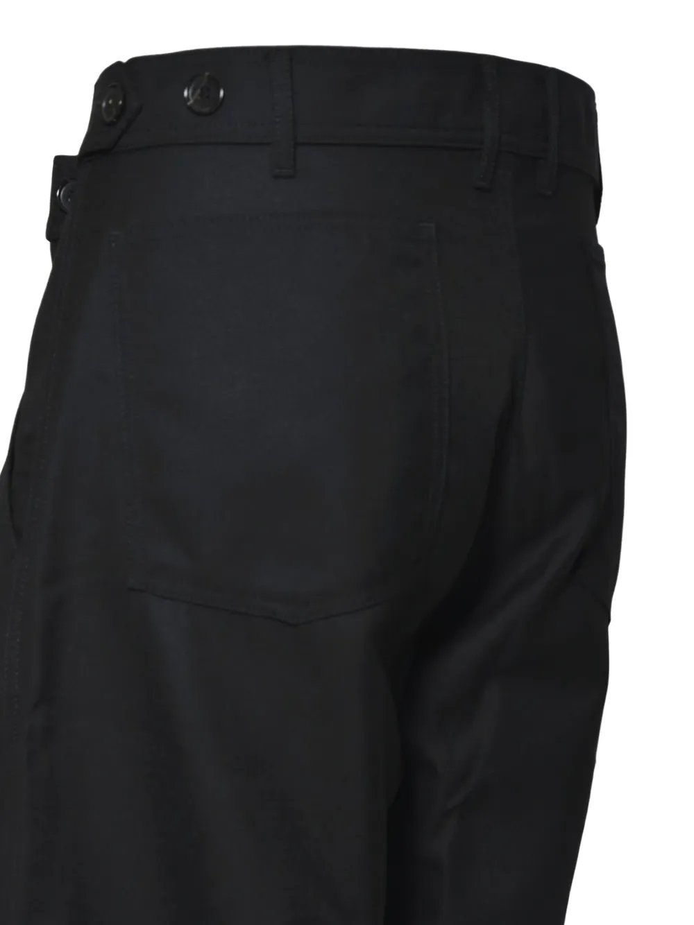 Comme Des Garçons Broek met knopen Zwart