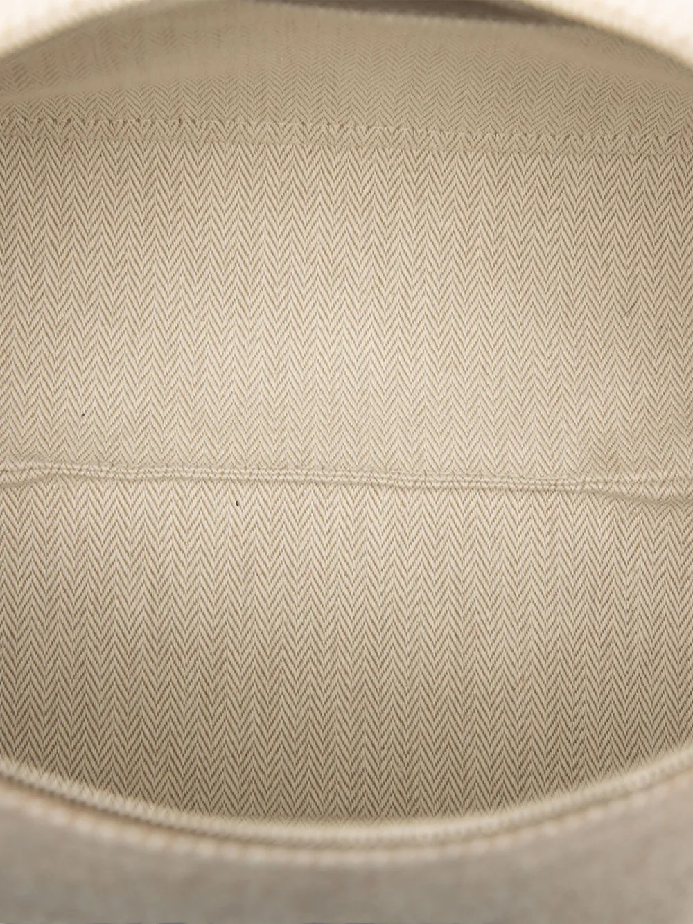 Pre-owned Hermes 2010-2025 Large Wool Au Carre Bride A Brac Case Vanity Bag In Brown