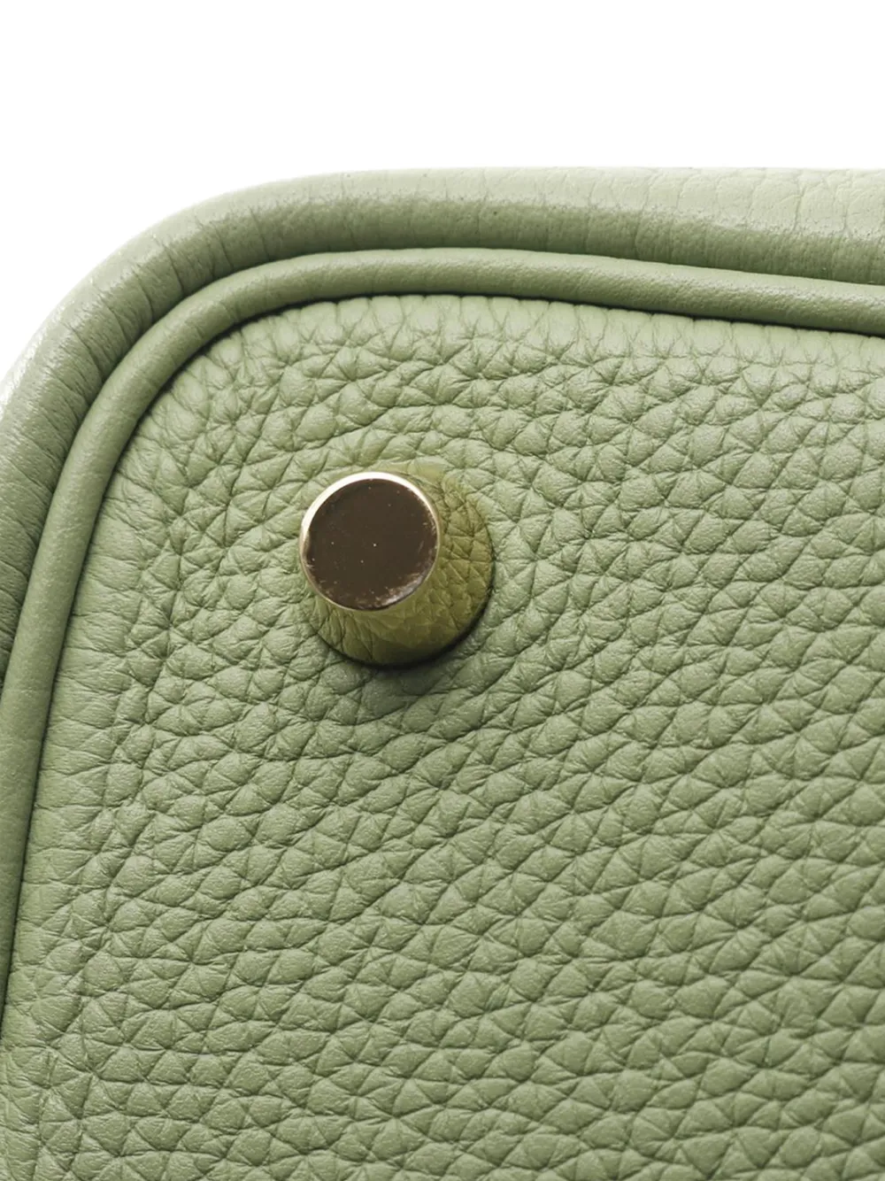 Pre-owned Hermes 2020 Clemence Picotin Lock 18 Handbag In Green