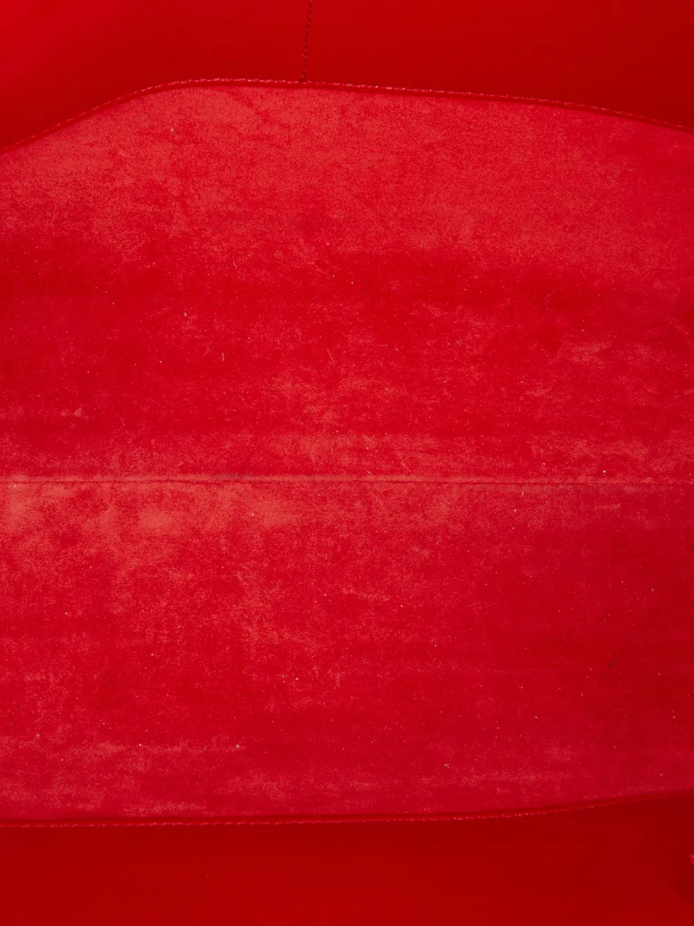 Pre-owned Saint Laurent 2014 Small Leather Monogram Cabas Satchel In Red