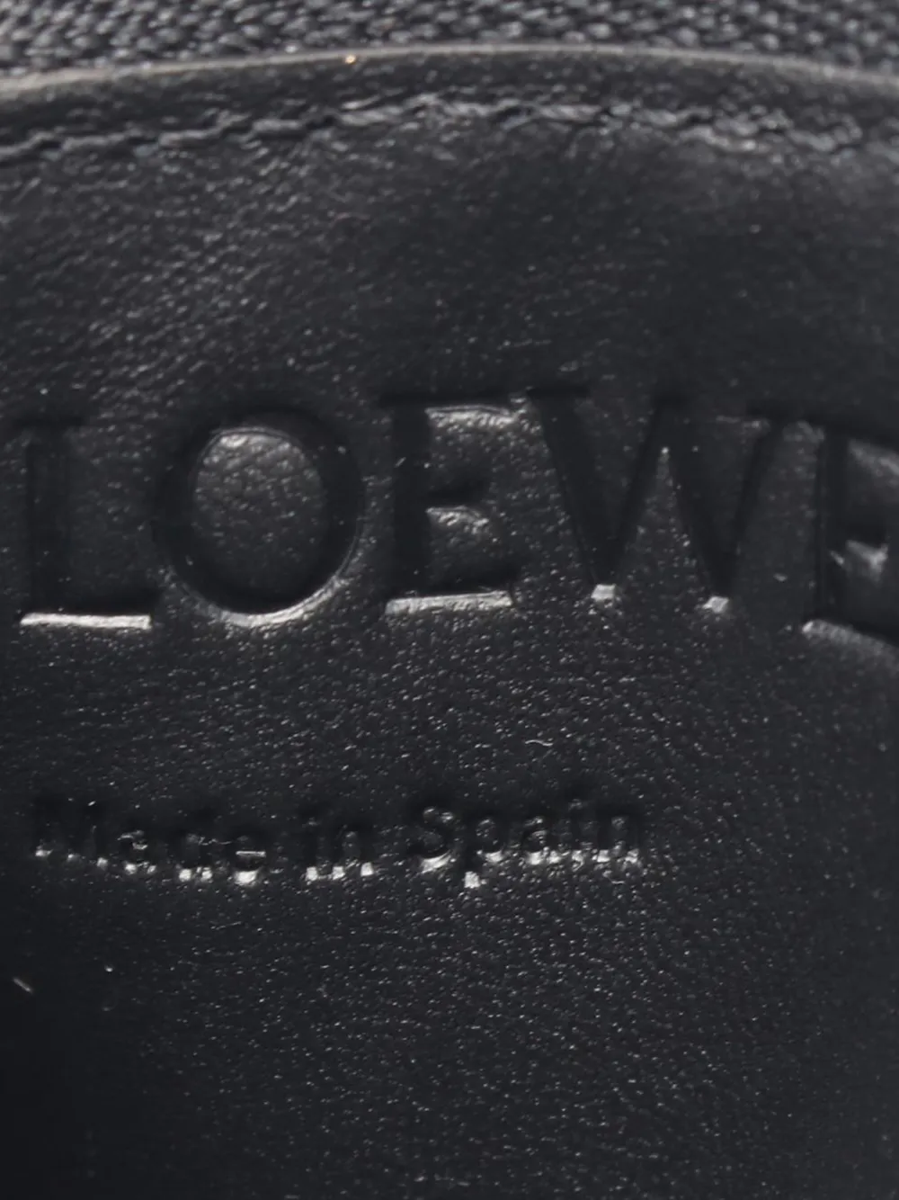 LOEWE Pre-owned 2010-2025 Logo Leather Purse Coin Pouch In Black