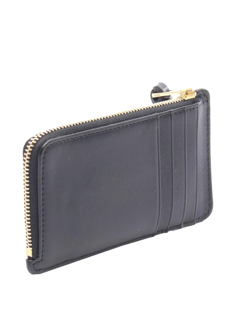 LOEWE Pre-owned 2010-2025 Logo Leather Purse Coin Pouch In Black