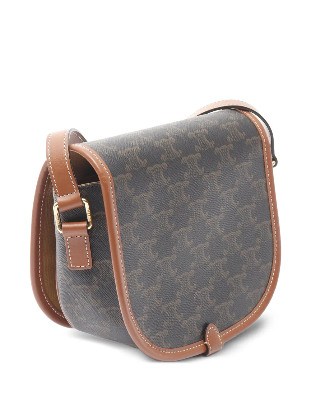 Celine Pre-Owned 2021-2025 Medium Triomphe Coated Canvas Folco crossbody bag | Pre-Owned | Image 2