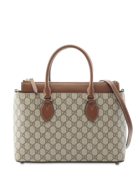 Gucci Pre-Owned сумка-сэтчел Linea A с узором GG Supreme (2016-2025 годы)