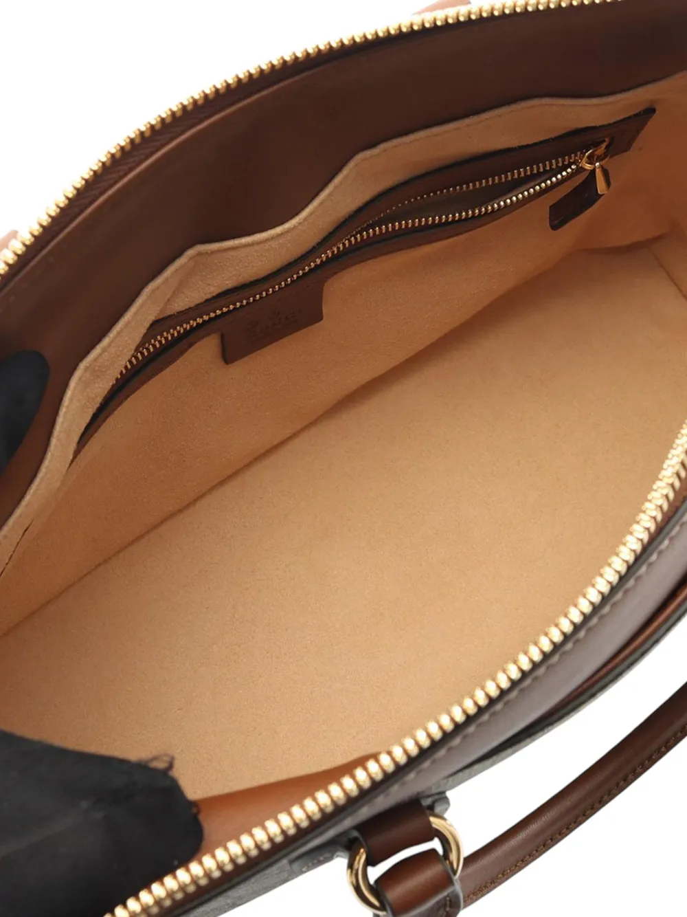 Pre-owned Gucci 2016-2025 Gg Supreme Linea A Satchel In Brown