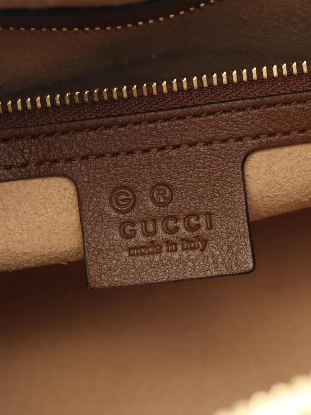 Pre-owned Gucci 2016-2025 Gg Supreme Linea A Satchel In Brown