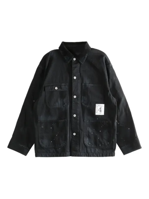 Neighborhood buttoned corduroy-collar jacket
