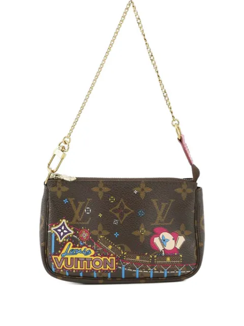 Louis Vuitton Pre-Owned 2020 Monogram Vivienne Christmas Roller Coaster Mini Pochette Accessoires handbag