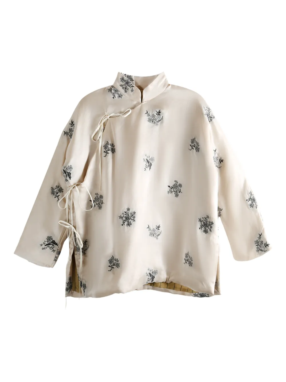 Uma Wang Emma Floral-pattern Jacket In Neutral