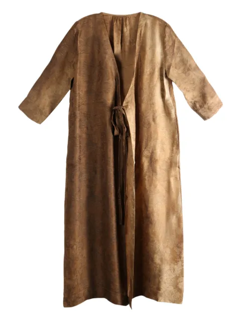 Uma Wang Anthea long-sleeve midi wrap dress