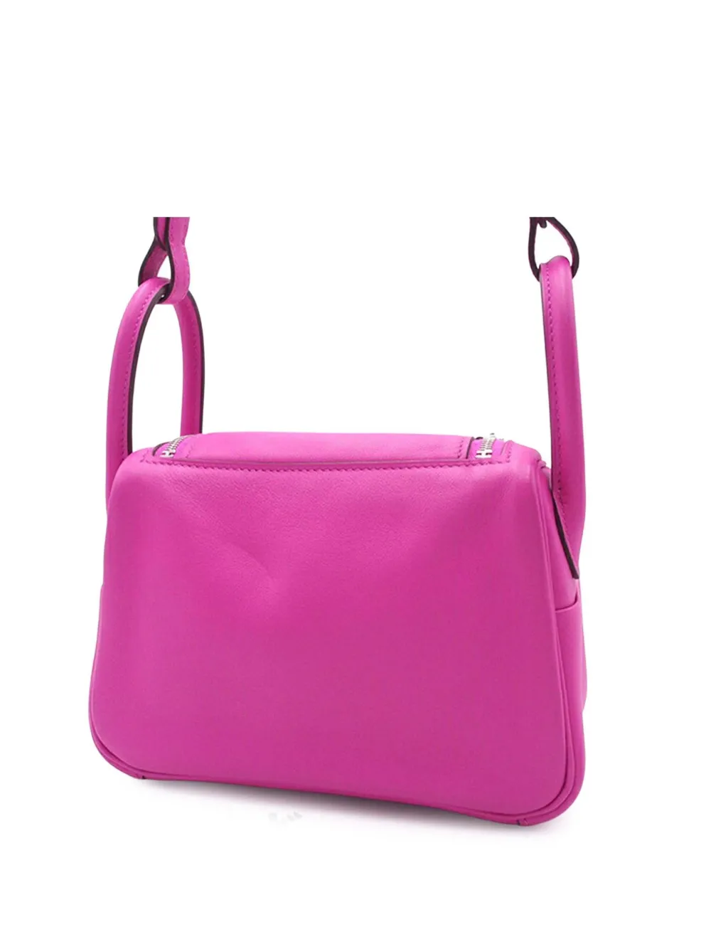 HERMES Pre-owned 2022 Mini Swift Lindy 20 Satchel In Pink