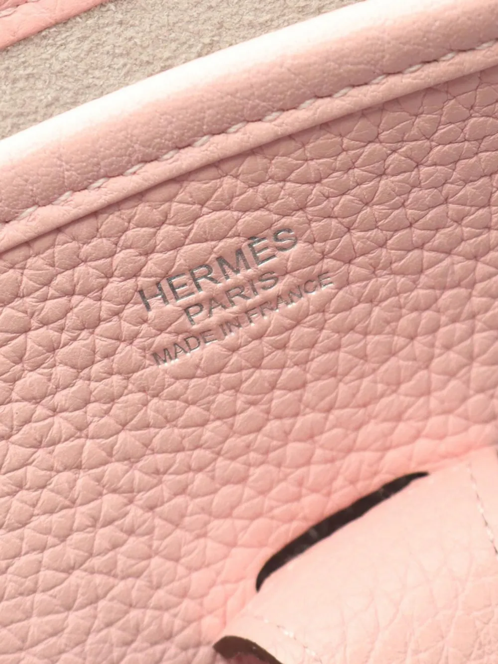 Pre-owned Hermes 2015 Clemence Evelyne Iii Pm Crossbody Bag In Pink