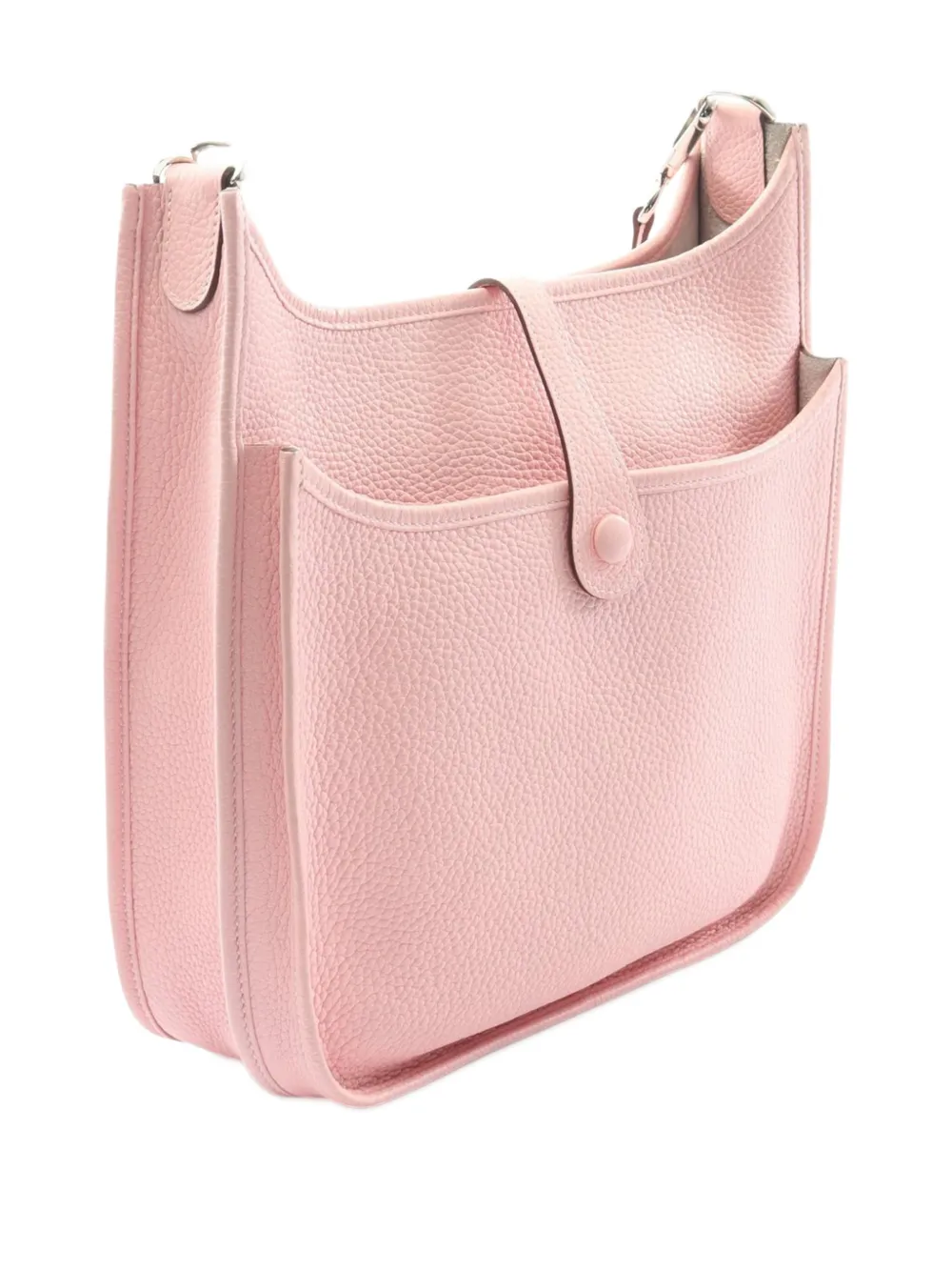 Pre-owned Hermes 2015 Clemence Evelyne Iii Pm Crossbody Bag In Pink