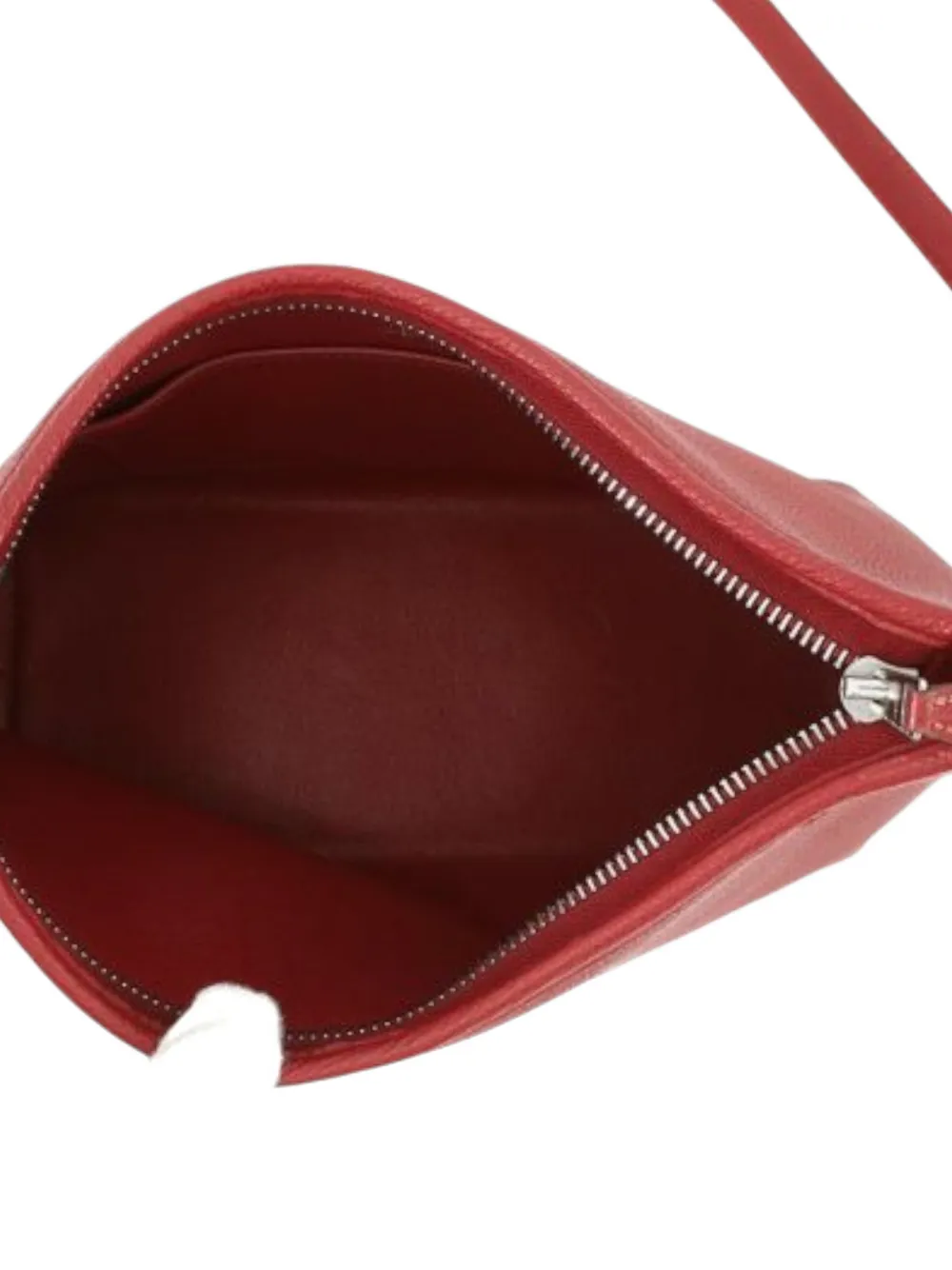 Pre-owned Hermes 1999 Togo Berlingot 23 Crossbody Bag In Red