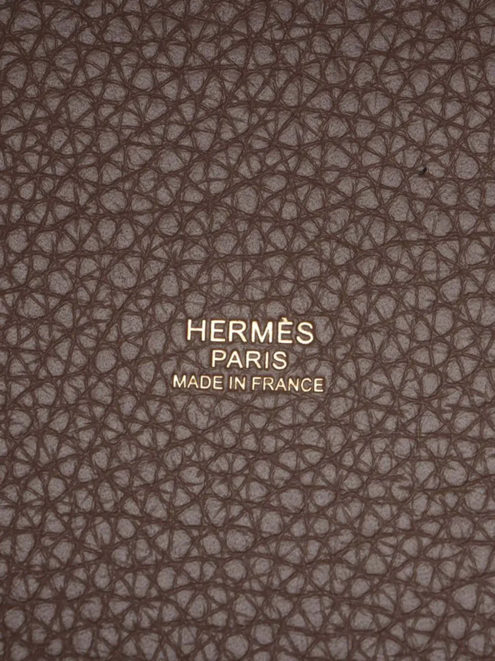 HERMES Pre-owned 2021 Clemence Picotin Lock 22 Handbag In Brown