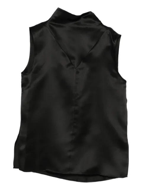 MARK KENLY DOMINO TAN high-neck top