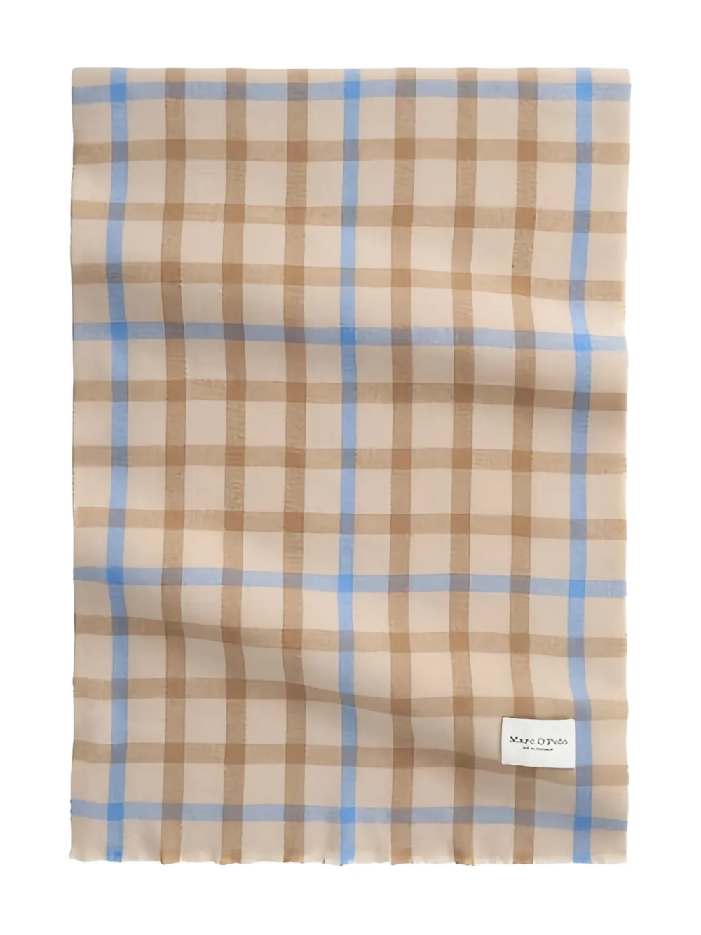 Marc O'Polo logo-patch scarf - Nude