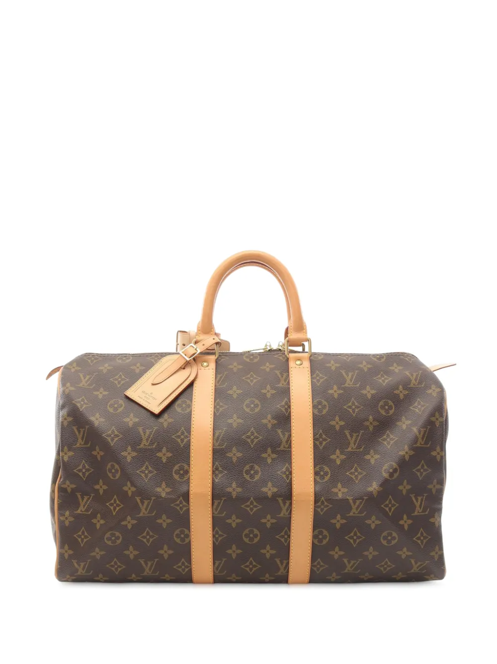 Louis Vuitton Pre-Owned 2001 モノグラム キーポル 45 ボストンバッグ - ブラウン Louis Vuitton Pre-Owned 2001 モノグラム キーポル 45 ボストンバッグ - ブラウン
