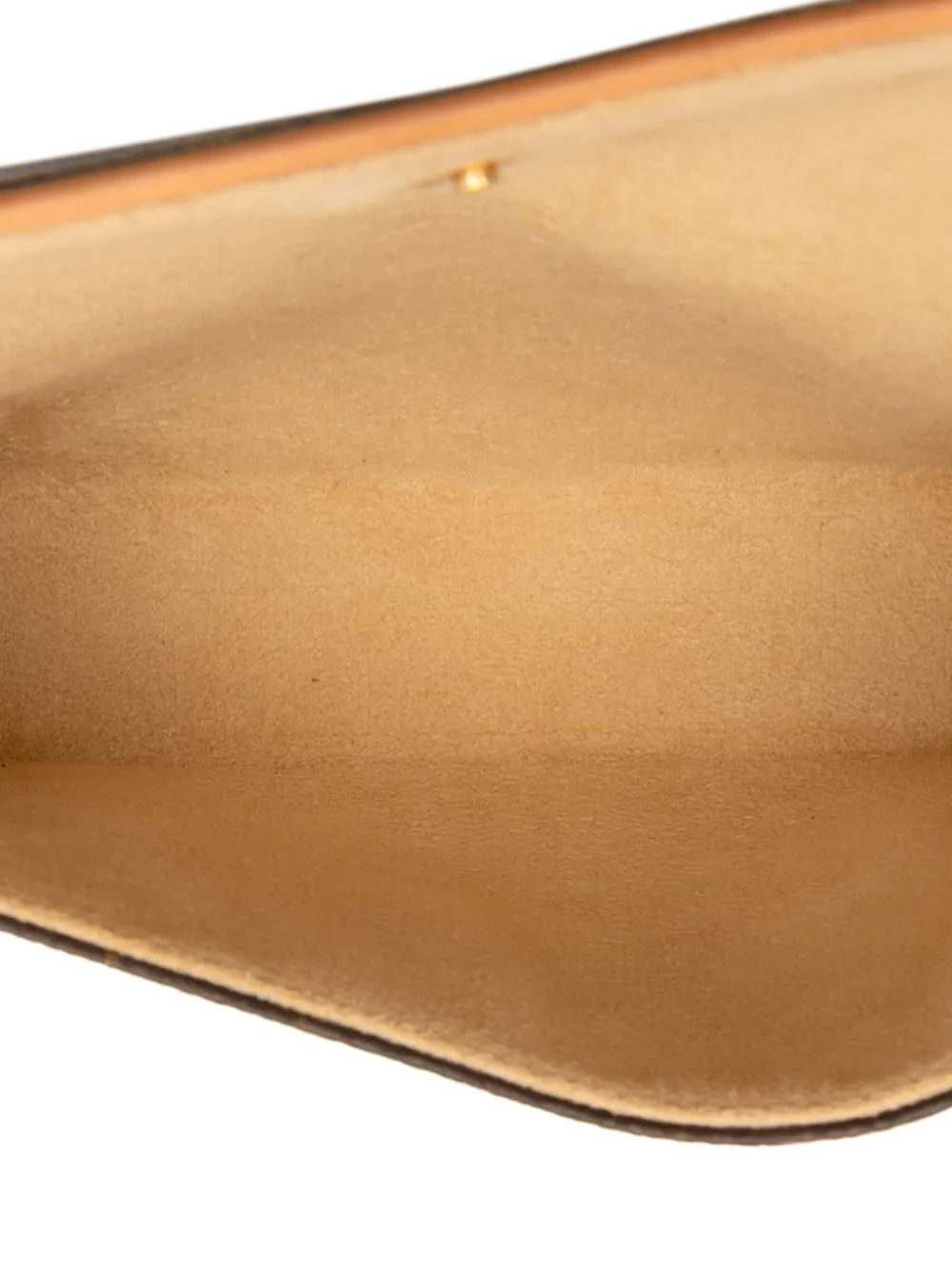 Pre-owned Louis Vuitton 2003 Monogram Pochette Florentine Belt Bag In Brown