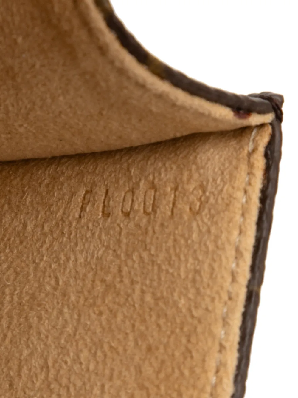 Pre-owned Louis Vuitton 2003 Monogram Pochette Florentine Belt Bag In Brown