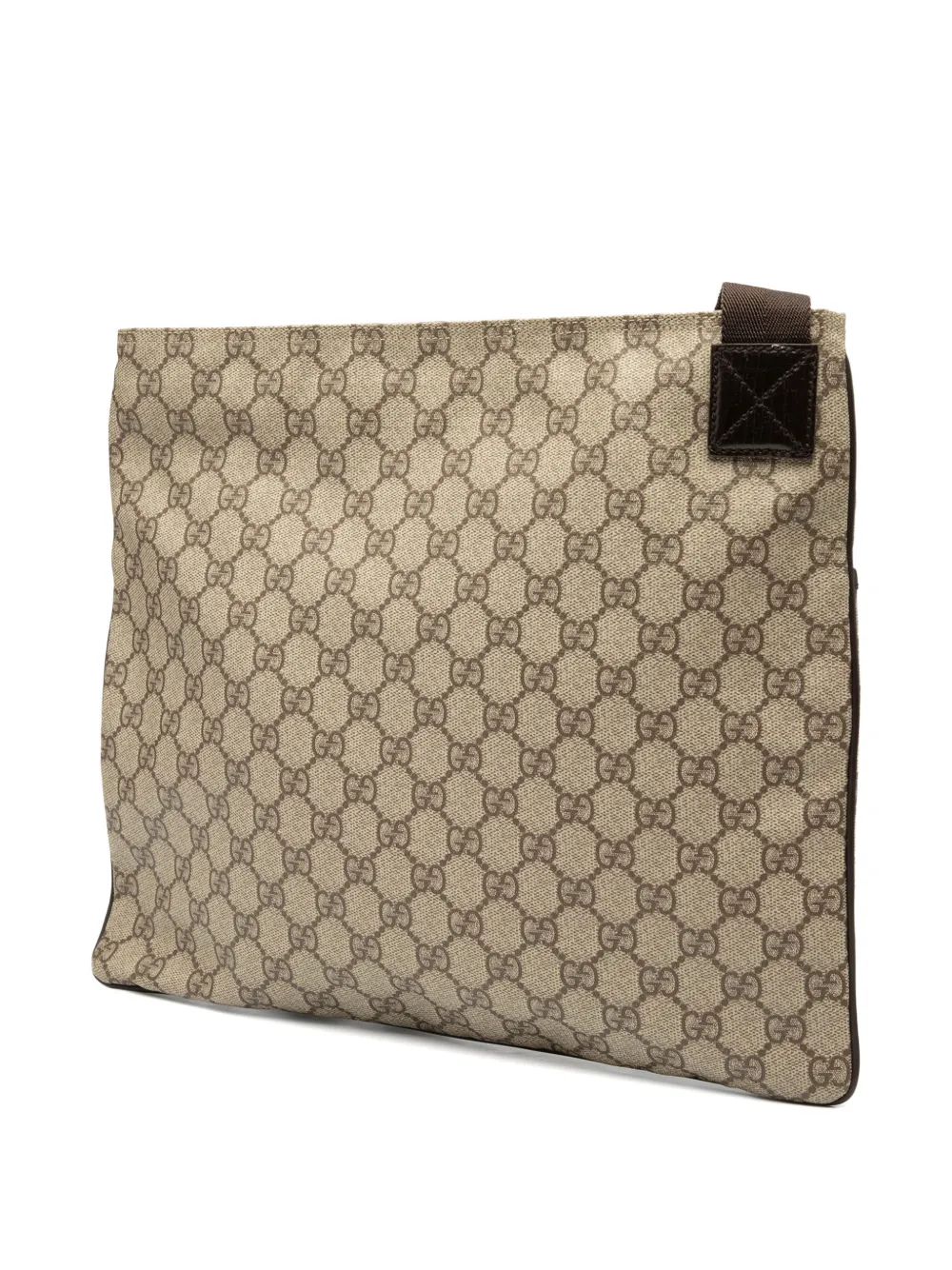 Pre-owned Gucci 2000-2015 Gg Supreme Crossbody Bag In Brown