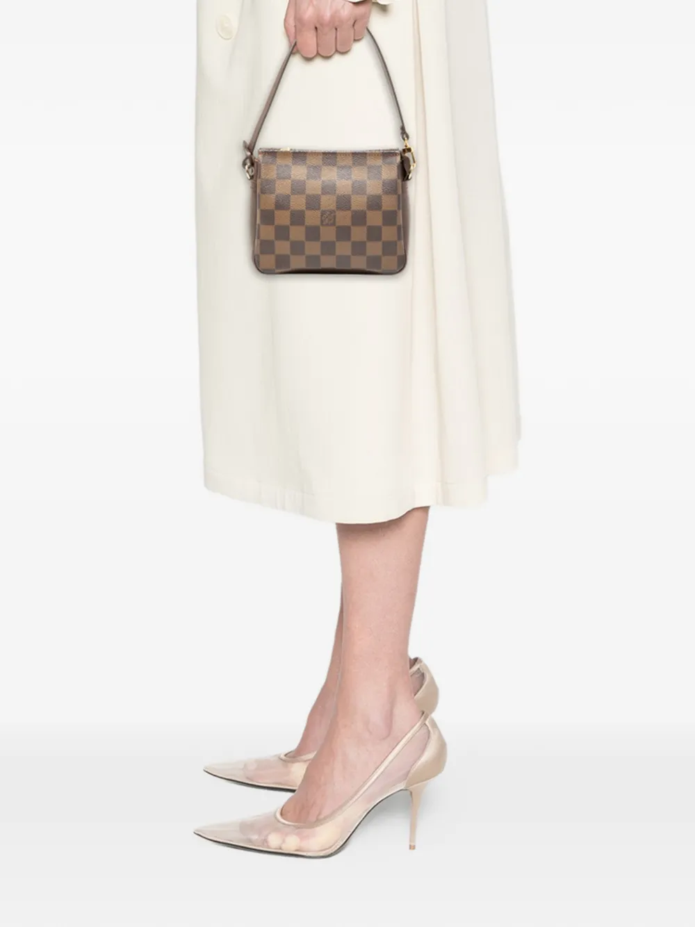 Louis Vuitton Pre-Owned 2002 Damier Ebene Trousse Pochette handbag - Marrone