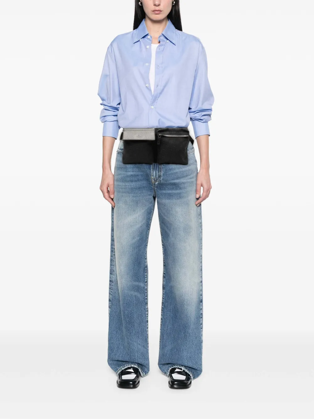 Gucci Pre-Owned 2000-2015 GG Canvas Double Pocket belt bag | Pre-Owned | Image 2