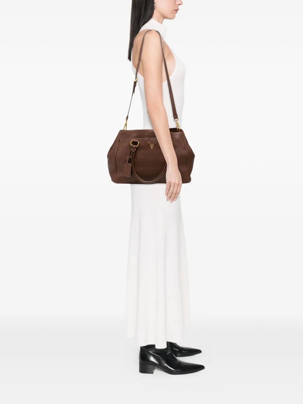 Prada Pre-Owned 2000-2025 Vitello Daino Open Convertible Tote satchel | Pre-Owned | Image 2