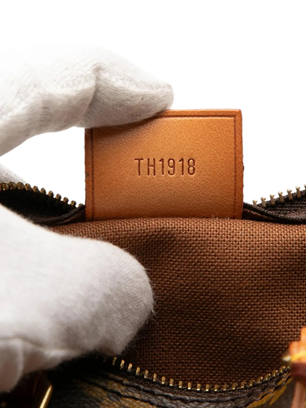 Pre-owned Louis Vuitton 1998 Monogram Mini Speedy Hl Satchel In Brown