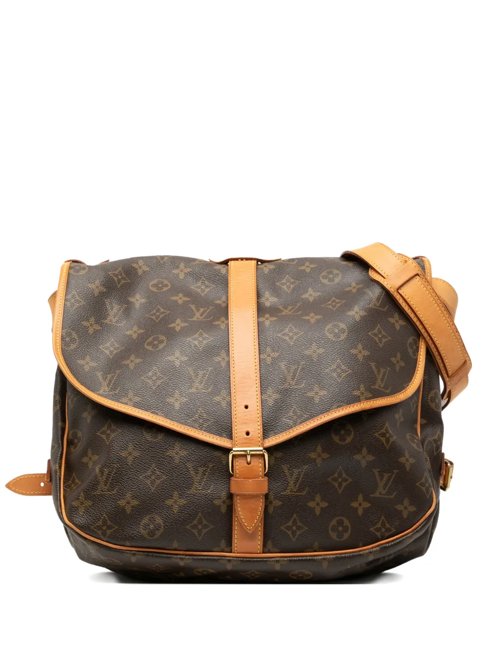 Louis Vuitton Pre-Owned 2001 Monogram Saumur 35 crossbody bag - Marrone