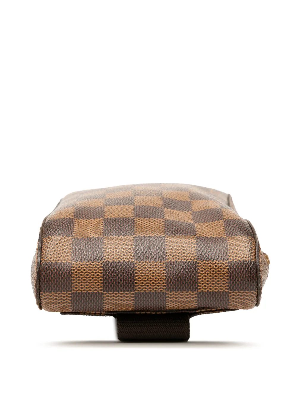 Pre-owned Louis Vuitton 2003 Damier Ebene Geronimos Crossbody Bag In Brown