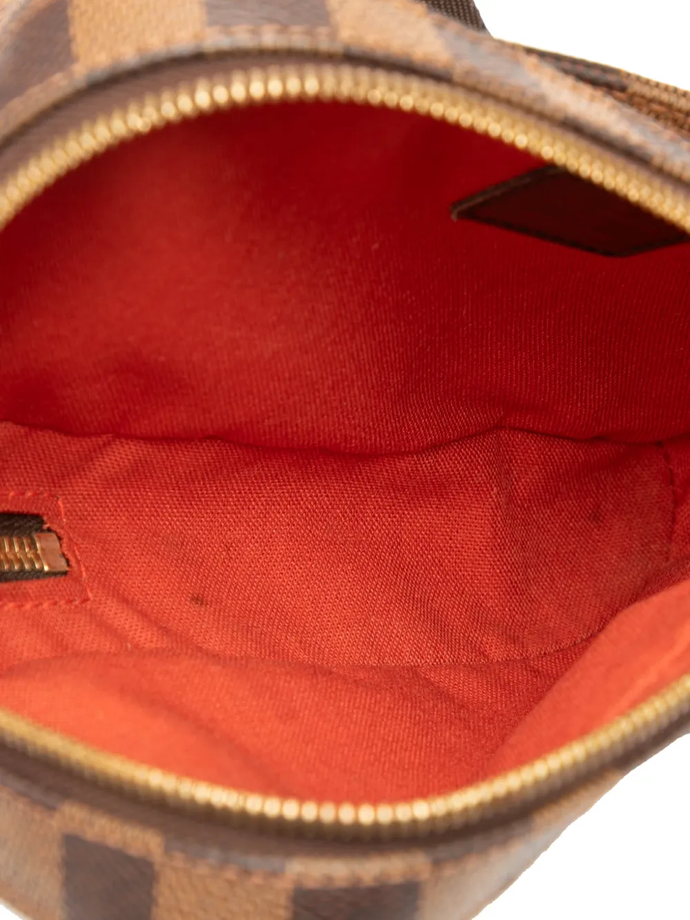 Pre-owned Louis Vuitton 2003 Damier Ebene Geronimos Crossbody Bag In Brown