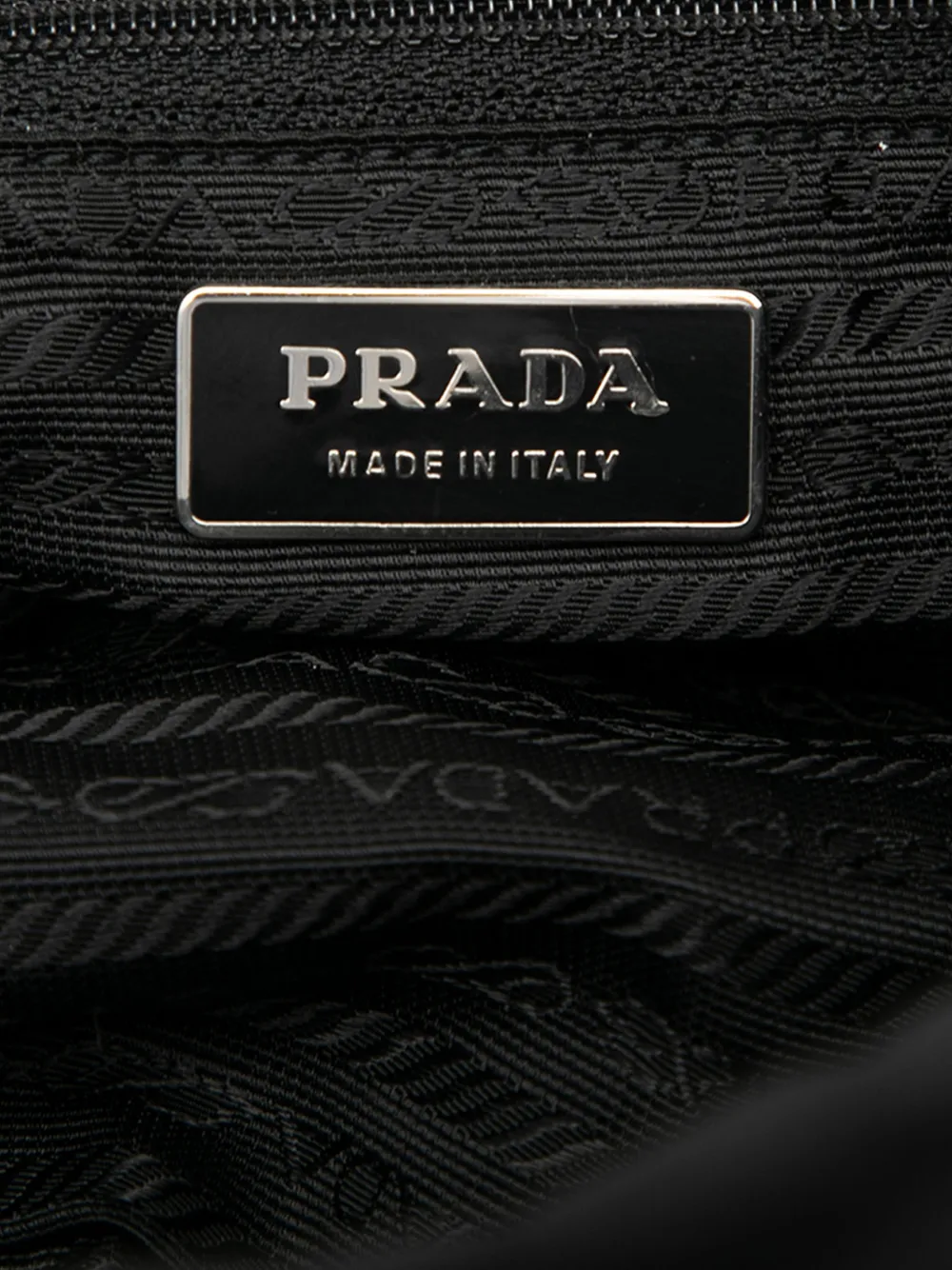 PRADA Pre-owned 2013-2025 Tessuto Zip Double Buckle Messenger Bag Crossbody Bag In Black