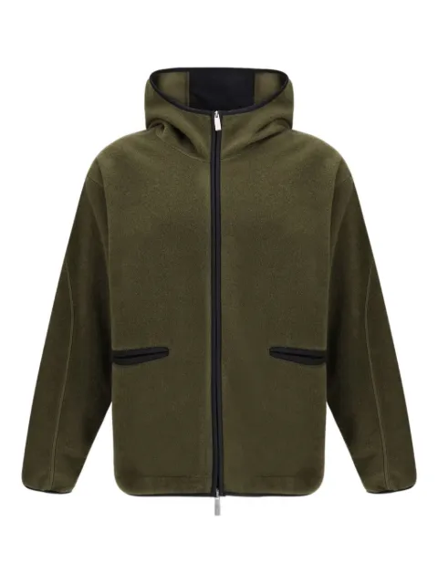 Laminar zip-up fleece hoodie