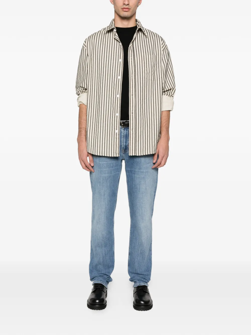 7 For All Mankind topstitch jeans - Blauw