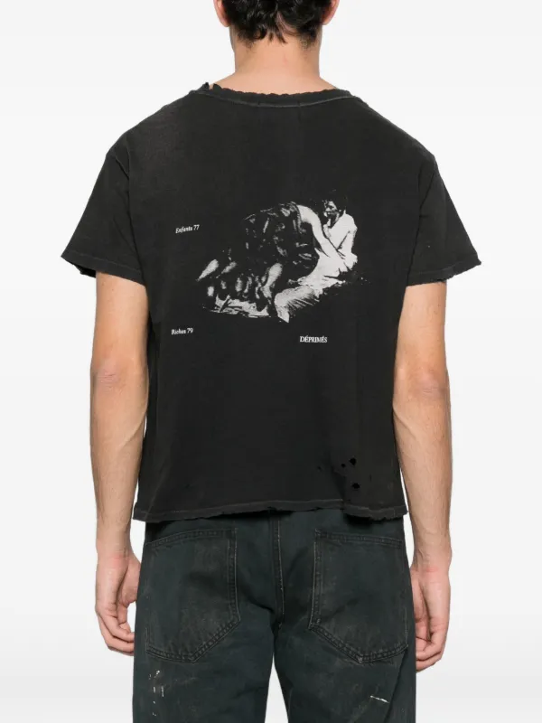 Enfants Riches Déprimés distressed-effect T-shirt | Black | FARFETCH