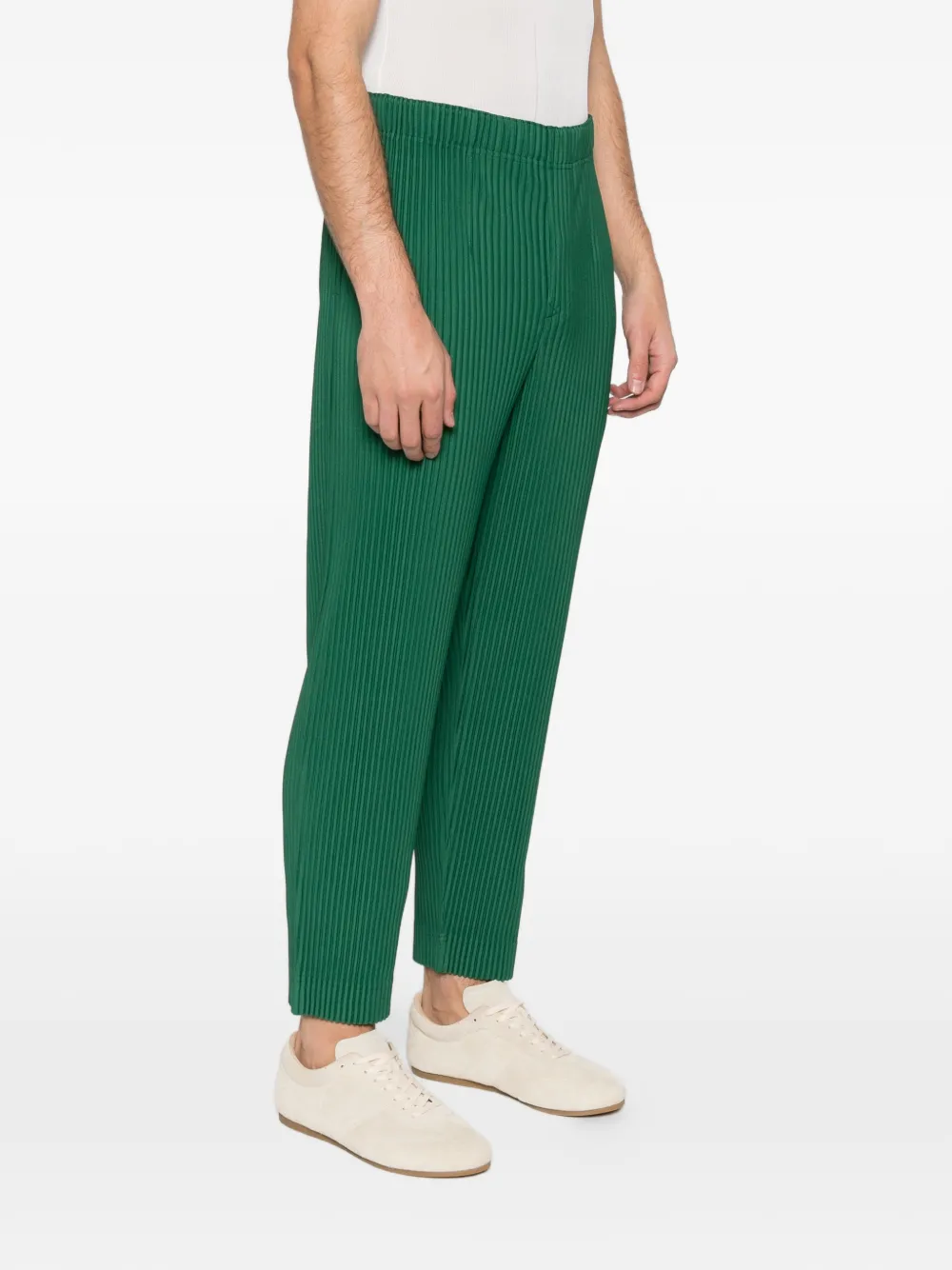 Homme Plissé Issey Miyake Straight plooibroek Groen