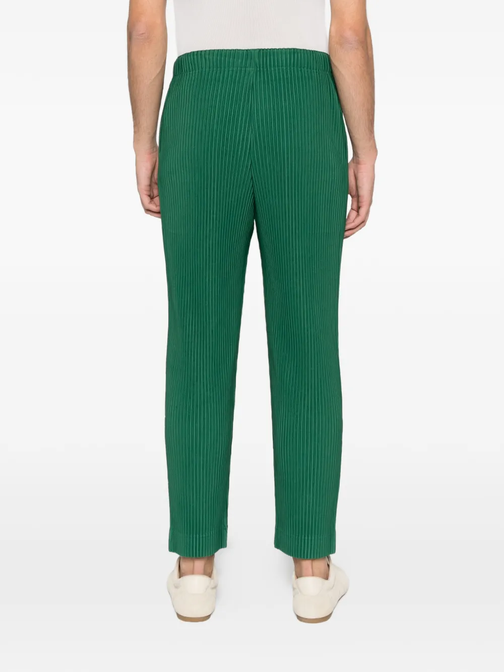 Homme Plissé Issey Miyake Straight plooibroek Groen