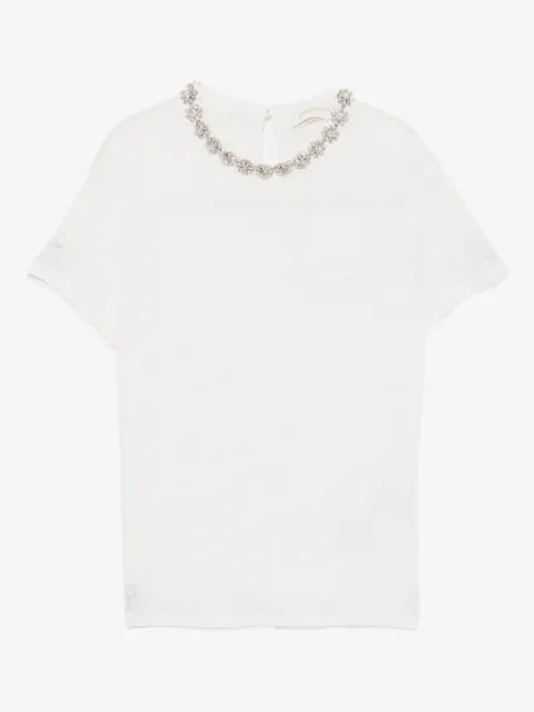 ZIMMERMANN playera con detalles de cristal