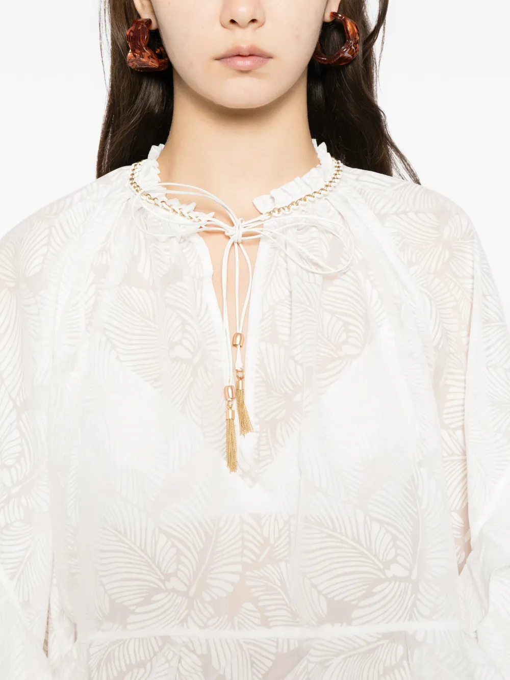 ZIMMERMANN Daylight blouse Wit