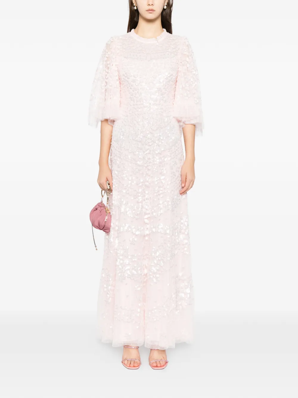 Needle & Thread Anais avondjurk - Roze