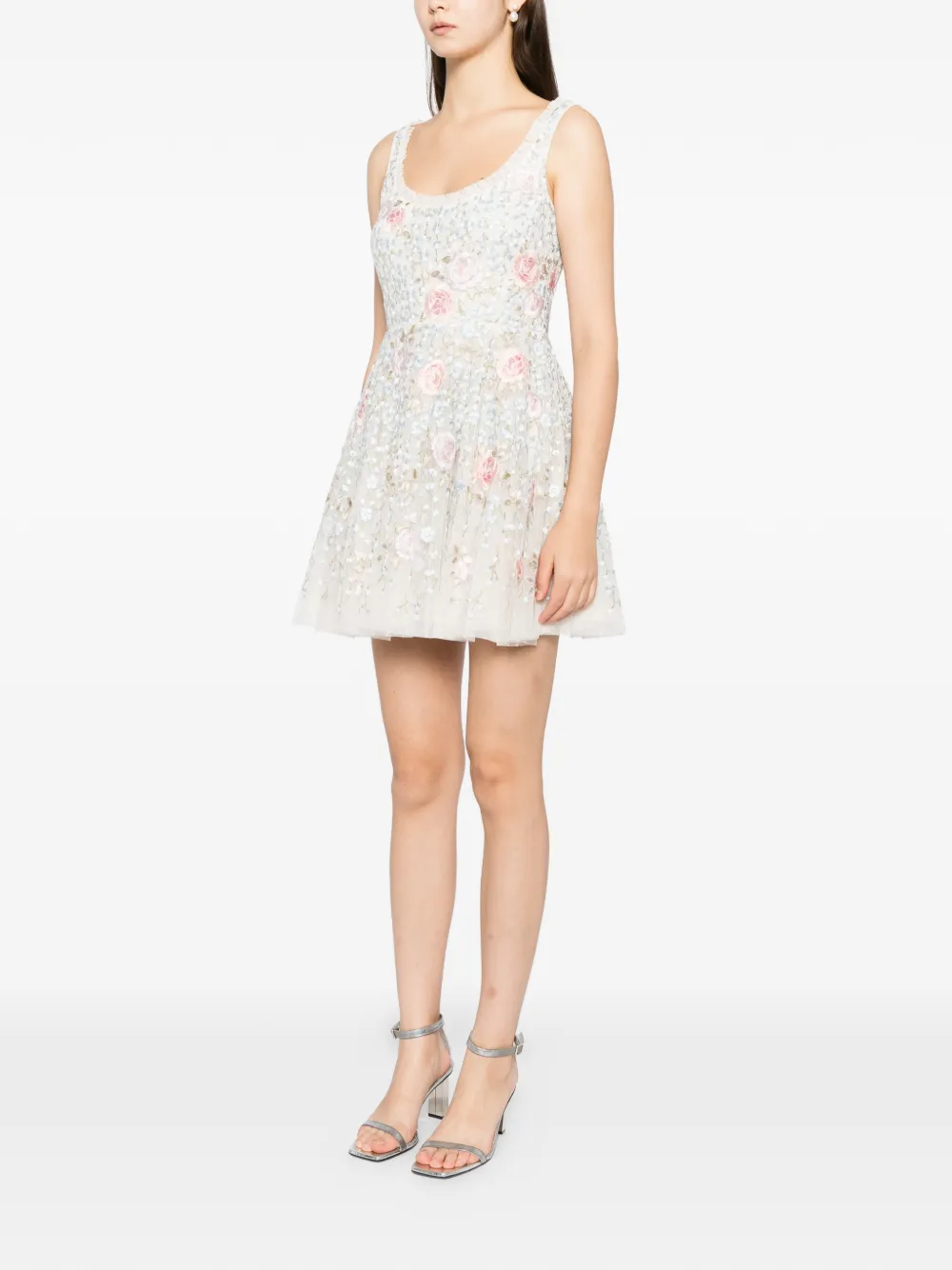  Needle & Thread Cressida Mini Dress - Neutrals 