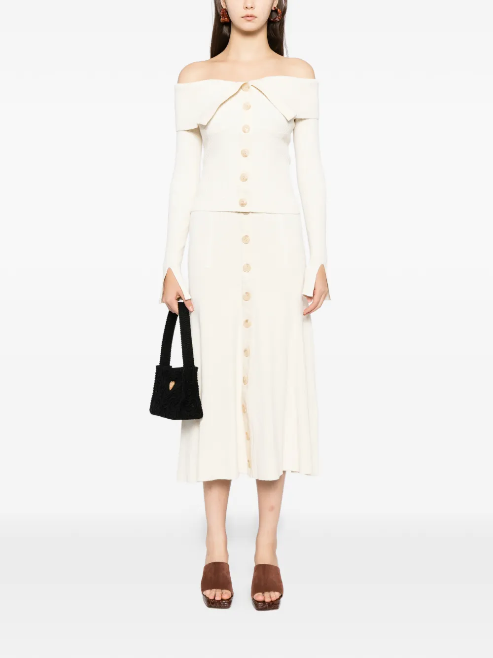 ZIMMERMANN Rebellion midi-rok - Beige