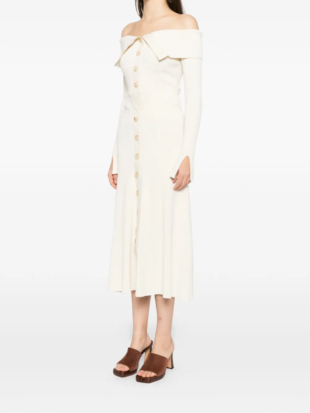  Zimmermann Rebellion Midi Skirt - Neutrals 