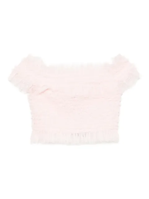 Needle & Thread Schulterfreies Hattie Oberteil