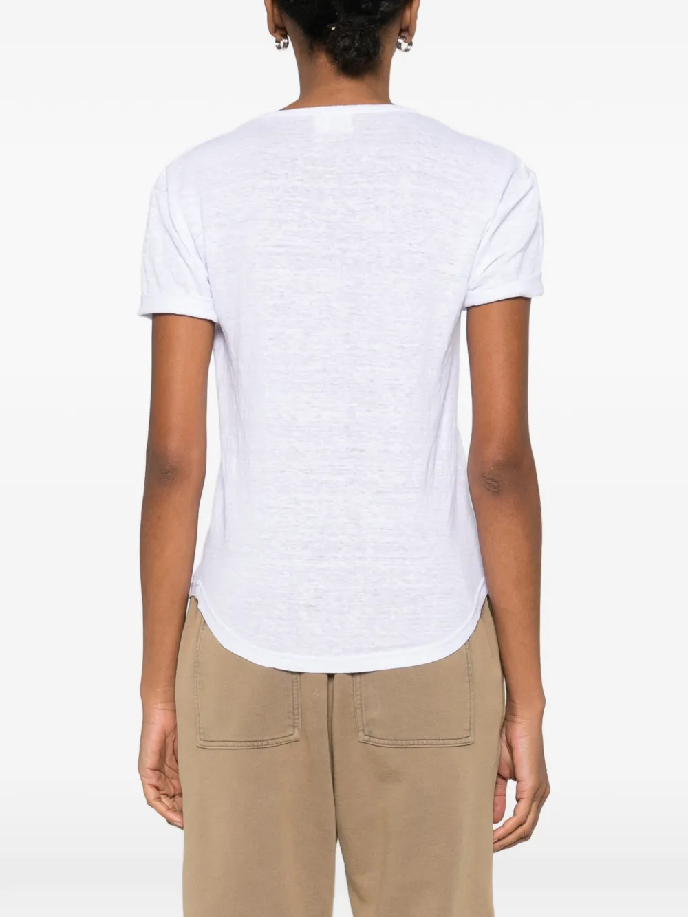 ISABEL MARANT T-shirt met logoprint Wit