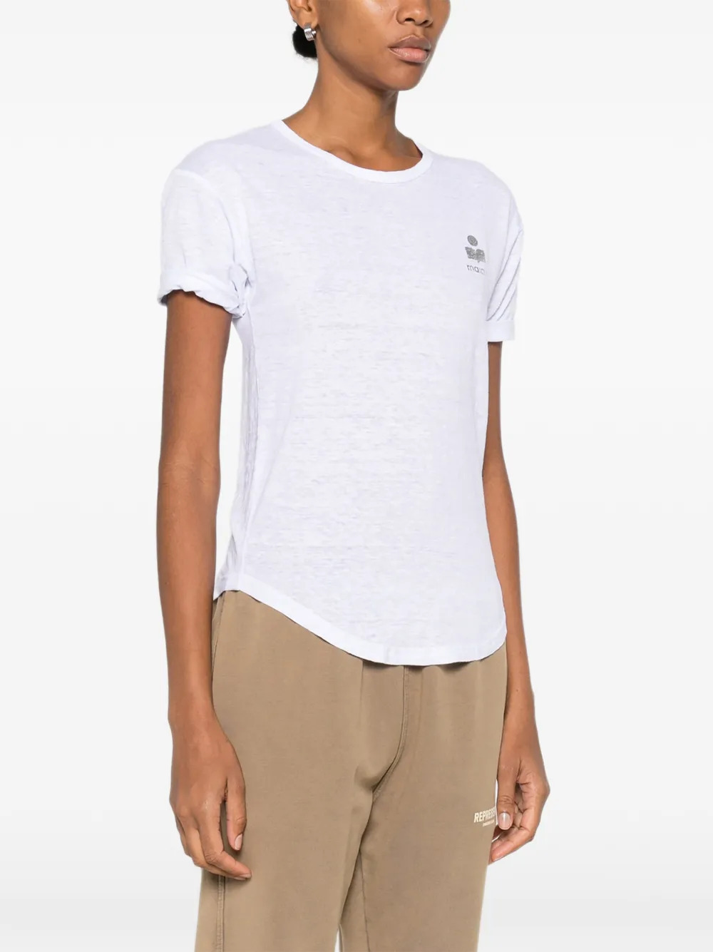 ISABEL MARANT T-shirt met logoprint Wit
