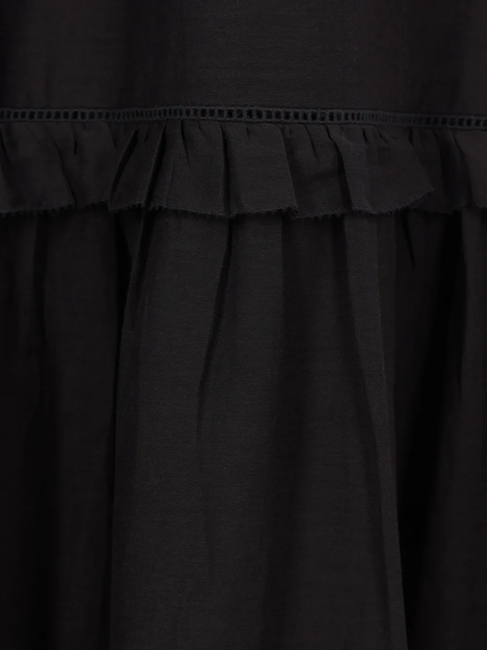 Isabel Marant Étoile Ruffled Tiered Maxi Skirt In Black