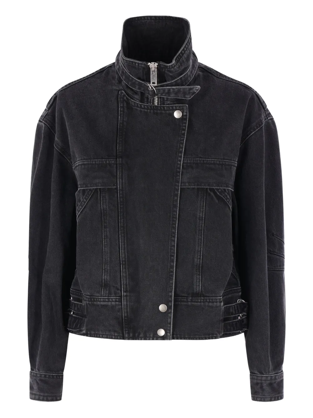 MARANT ÉTOILE faded zip jacket | Black | Image 1