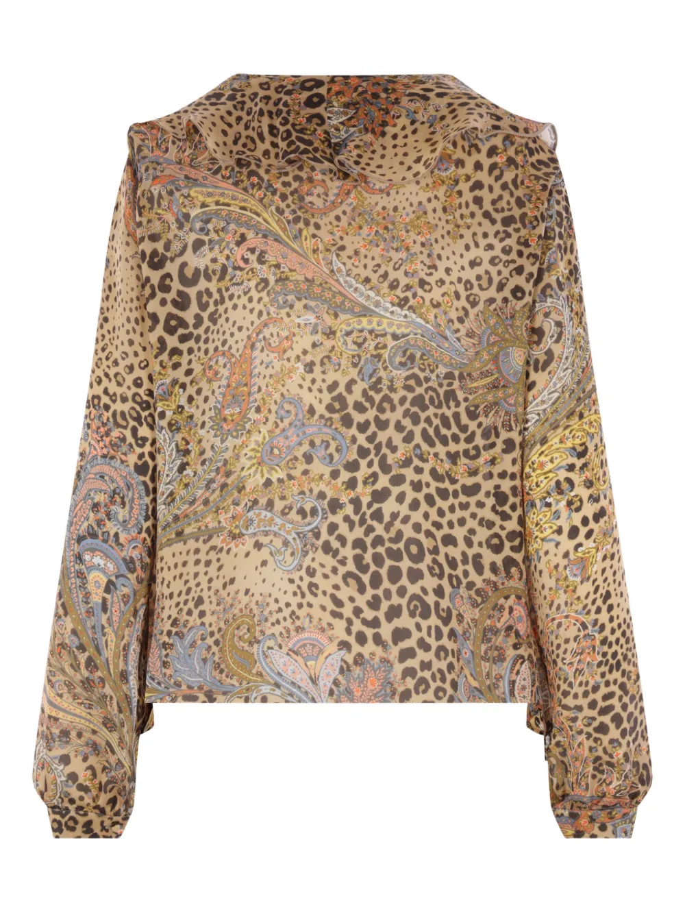 ETRO printed silk shirt - Beige
